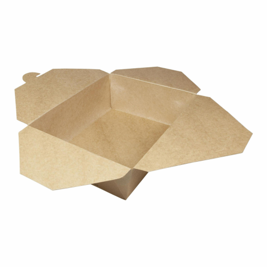 Take-Away Boxen Menüboxen ToGo aus Karton mit PLA-Innenbeschichtung, 21.6x16x6.4cm, 25 Stk.