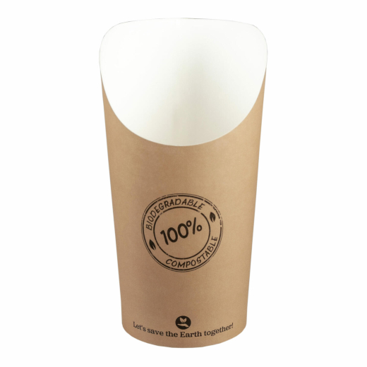 Pommes Boxen Snackboxen aus Karton, 13.7cm, 50 Stk.