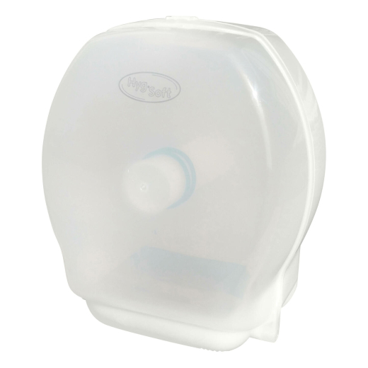 HYGSOFT Toilettenpapier-Spender absperrbar für Jumborollen bis 28 cm Ø, weiß
