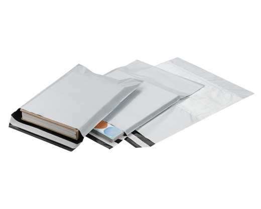 Folienversandtaschen COEX Adhäsionsverschluss aus rLDPE 250x350+40mm, B4, 100 Stk.