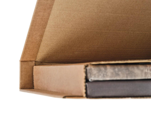 ColomPac Universalverpackung Wickelverpackung starke B-Welle 353 x 225 x -100mm mit Selbstklebeverschluss & Aufreißfaden