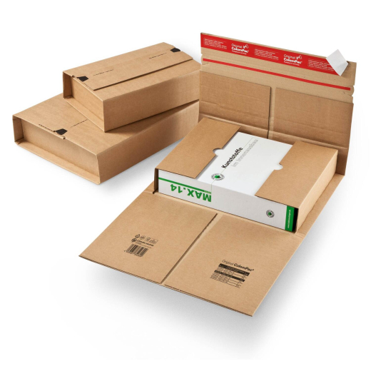 ColomPac Universal-Versandverpackung 480 x 330 x 105mm Extra Stabil mit Selbstklebeverschluss & Aufreißfaden