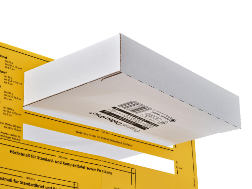 ColomPac Versandkarton Kurierpaket 250 x 353 x 30mm Selbstklebeverschluss & Aufreißfaden weiß