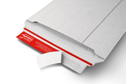 ColomPac Versandkarton Kurierpaket 250 x 353 x 30mm Selbstklebeverschluss & Aufreißfaden weiß