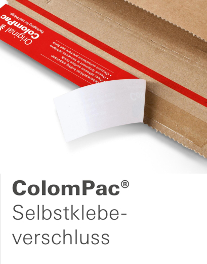 ColomPac Blitzbodenkarton 189 x 154 x 131mm Premium mit doppelten Selbstklebeverschluss & Aufreißfaden weiß