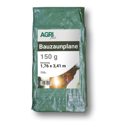 Bauzaunplane geöst 1,76 x 3,41 m 150 g/m² grün