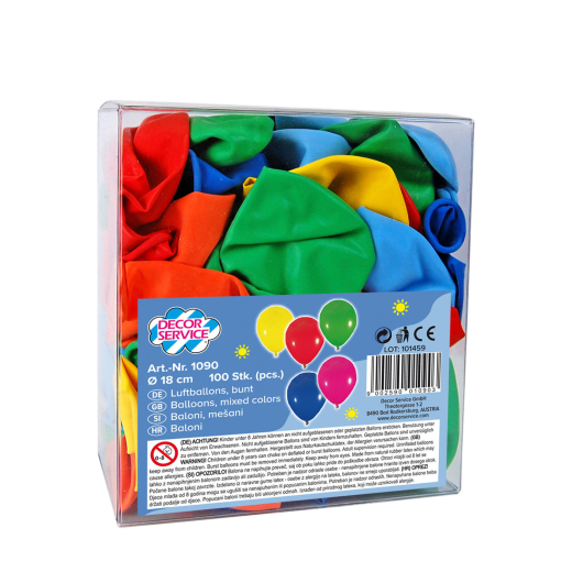Luftballons, bunt, Ø22cm, 100 Stk.