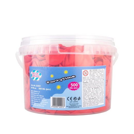 Luftballons, rot, Ø22cm, 500 Stk.