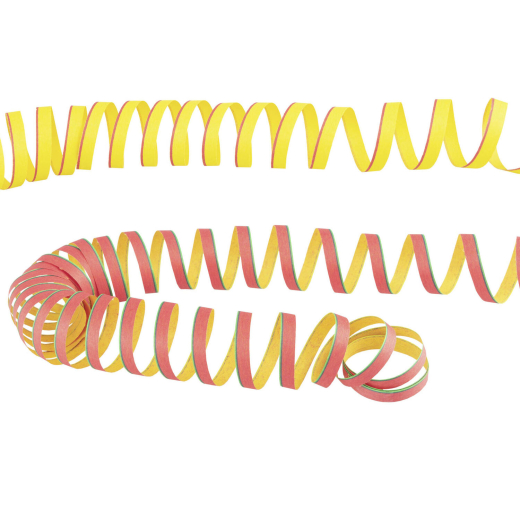 Luftschlangen aus Papier, bunt, schwer entflammbar, 4 m, 10 Rollen