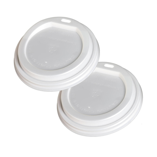 Deckel Domdeckel für 200ml Becher, CPLA, Ø8cm, 50 Stk.
