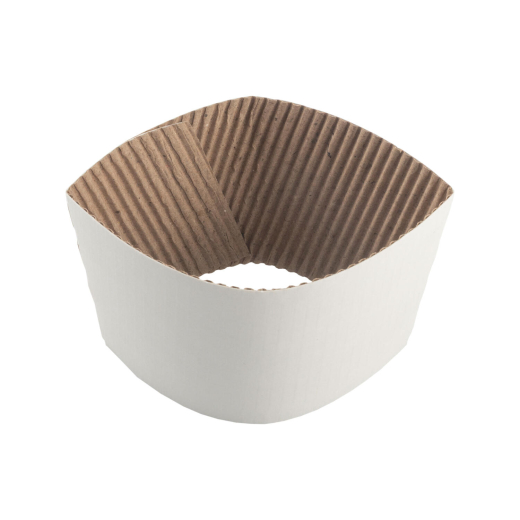 Isoliermanschetten für 200ml Becher Ø8 cm, aus Karton, 100 Stk.