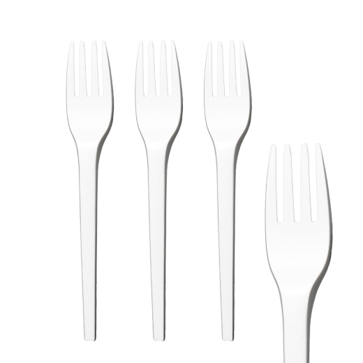 Gabeln aus CPLA, weiß, 16.3cm, 50 Stk.