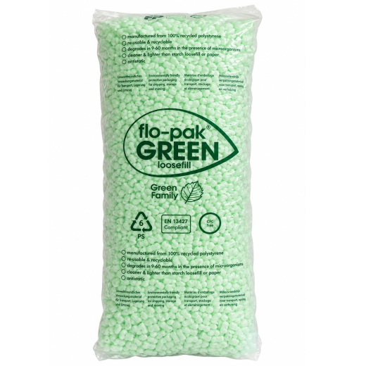 FLO-PAK GREEN Verpackungschips - Nachfolgeprodukt von FLOPAK SPEZIAL, 500 Liter