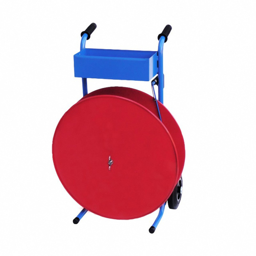 Fahrbarer Abrollwagen für Umreifungsbänder Ø 406mm, bis 15 kg