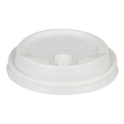 Domdeckel mit Verschlußklappe weiß für Pappbecher COFFEE TO GO 80mm Ø, 100 Stk.