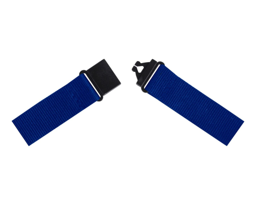 Textilband für Ausweishalter Schlüsselband Lanyard Schlüsselbänder blau, 10 Stk.