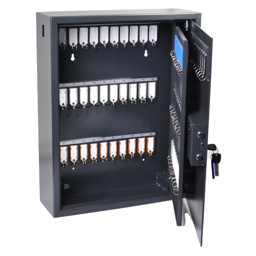 Magnetischer Schlüsselkasten für 100 Schlüssel mit elektronischem Zahlenschloss 480 x 150 x 600 mm