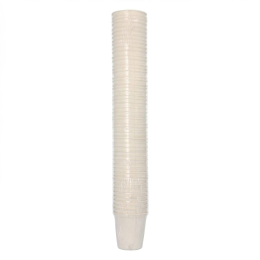 Heißgetränkebecher aus Zuckerrohr 'pure' 100 ml, Ø 63mm, 50 Stk.