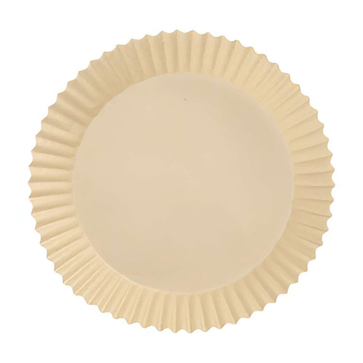 Backpapierzuschnitte für Heißluftfritteusen Mikrowelle Backofen Ø16cm x 4,5cm braun