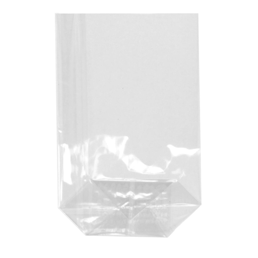 Bodenbeutel PP 27 cm x 18 cm x 7 cm transparent, 10 Stk.
