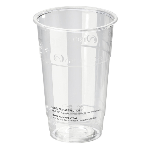 Einweg-Trinkbecher 250 ml mit Eichstrich Ø 76 mm, transparent, 50 Stk.