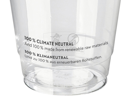 Trinkbecher 400ml + Domdeckel mit Rundloch aus PLA 50 Stk.