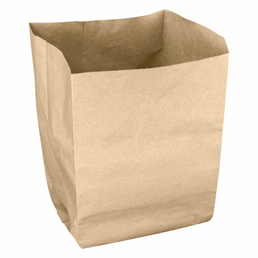 Papierbeutel Einkaufsbeutel Obst/Gemüse 10l, 200+170x360mm kompostierbar braun, 10 Stk.