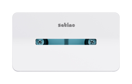 Satino Jumbo Doppelrollen-Toilettenpapierspender Centerfeed mit Innenabwicklung, CF2, weiß