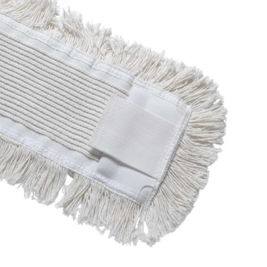Baumwollmopps Premium mit Tasche und Lasche weiss 50cm, 10 Stk.