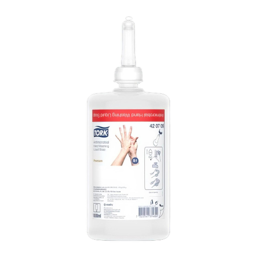 Tork Antimikrobielle Flüssigseife S1 6 Flaschen je 1000 ml