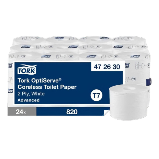 Tork OptiServe Toilettenpapier Advanced T7 2-lagig 24 Rollen je 820 Blatt, weiß