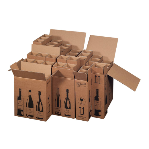 Weinversandkarton für 3 Weinflaschen mit DHL & UPS Zertifizierung