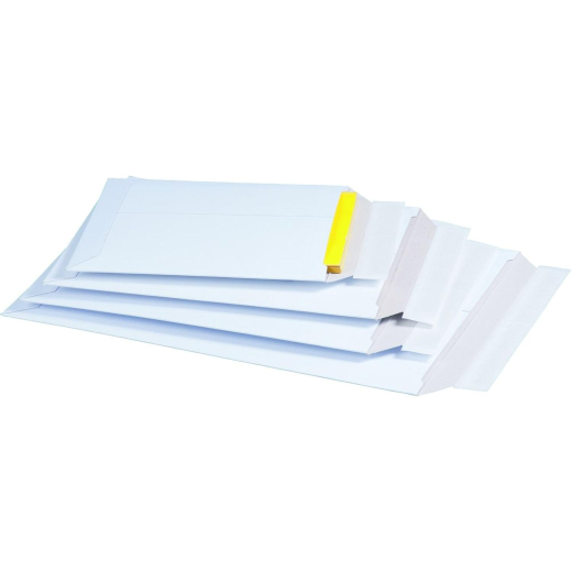 Vollpappe-Versandtasche 309x447mm stabile Vollpappe Selbstklebeverschluss A3 weiß