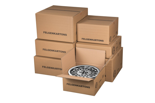 Felgenkarton für 17 Zoll - 470x470x(117)-265mm mit variabler Höhe 2-wellig