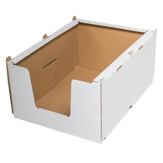 Stapelbehälter Regalkarton aus Wellpappe 'S' 380x360x200mm stapelbar robust