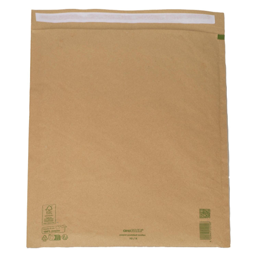 AROFAIR Papierpolstertaschen 370x480+50mm, Ersatz für Luftpolstertaschen