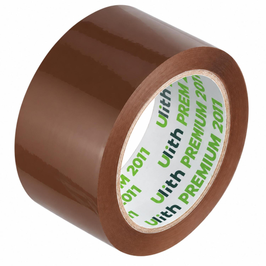 ULITH Premium 2011 Packband Klebeband 50mm x 66m PP hochdehnbar braun