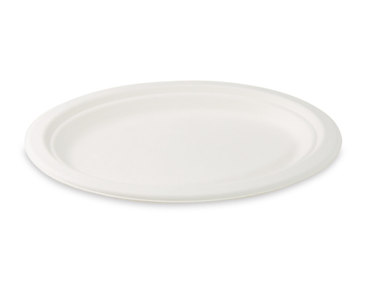 Servierteller Fleischteller oval aus Zuckerrohr-Bagasse 26 x 20 cm, 50 Stk.