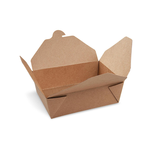 Food Boxen To GO 'M' 1000ml kraft PE 150x120x48mm fettdicht, 50 Stk.