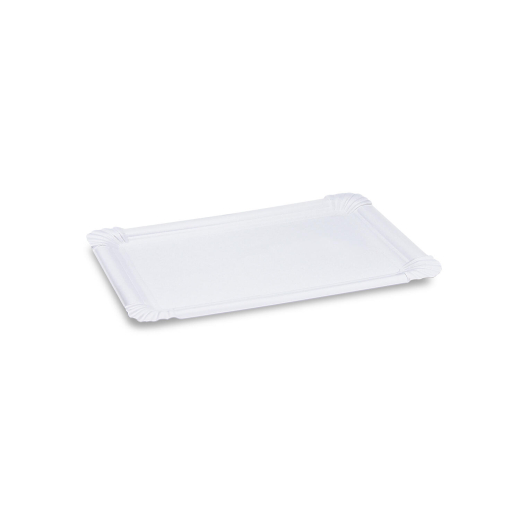 Pappteller aus Frischfaser 17,5 x 25 cm fettdicht weiß, 250 Stk.