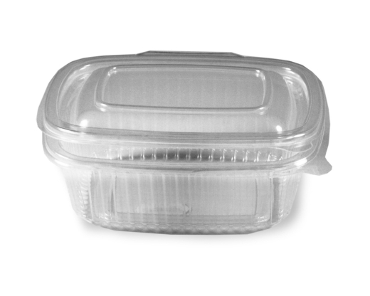 Feinkostbecher klar mit angehängtem Deckel 375 ml PP, 50 Stk.
