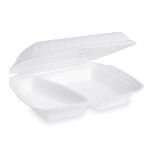 Menüboxen Klappboxen 240x207x69mm geschäumt, 2-geteilt, 250 Stk.