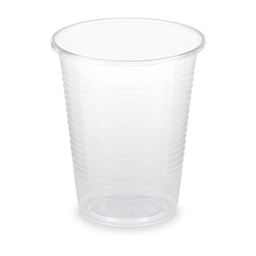 Trinkbecher klar 180 ml 0,18 l aus PLA ø 70mm, 100 Stk.