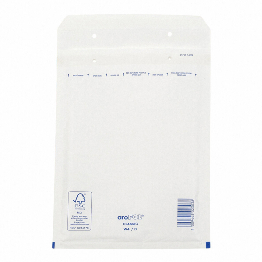 AROFOL CLASSIC Luftpolstertasche 4/D-14W, 180x265mm, für B5, weiß