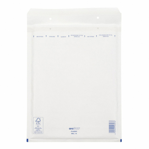 AROFOL CLASSIC Luftpolstertasche 8/H-18W, 270x360mm, für B4, weiß