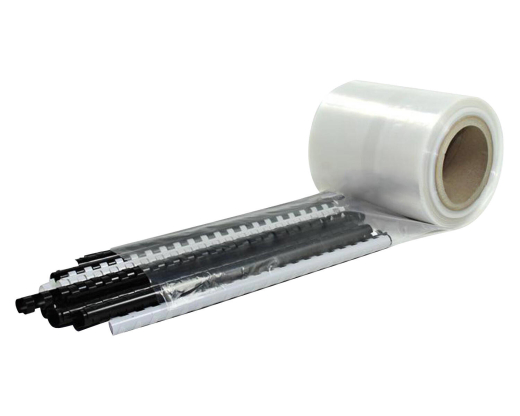 Schlauchfolie 80mm breit, 50my, transparent, LDPE, 500 lfm.