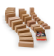 ColomPac Euroboxen L 400 x 100 x 100mm mit Selbstklebeverschluss & Aufreißfaden braun