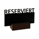 Tisch-Kreidetafel 'Reserviert', dunkelbraun, 17.5x10.5x5cm, 1 Stk.