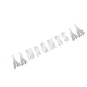 Buchstaben-Girlande 'Mr & Mrs', silber, 1.2m, 1 Stk.