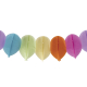 Ballon-Girlande 'Farbenspiel' aus Papier schwer entflammbar 18x13.3cm 3.6m, 1 Stk.